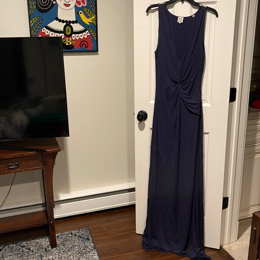 Halston Heritage Navy Midi Dress
